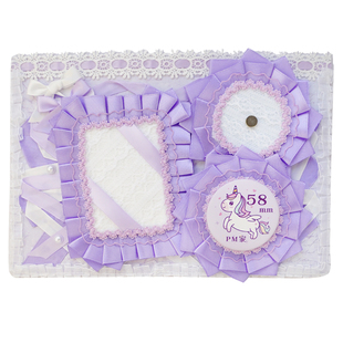 优雅痛板成品定制吧唧托小卡套任搭丝带痛蝴蝶结痛包代扎谷美展示