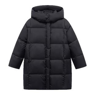【三防】笛莎童装女童羽绒服官方冬季新款儿童时尚连帽中长款外套