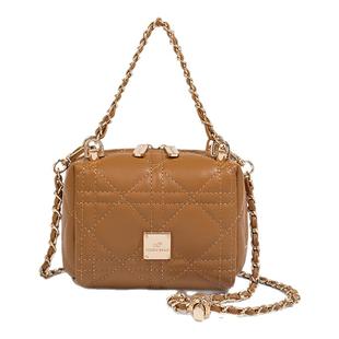 英国泰迪熊女包手提款小方包斜挎包硬面时尚潮流日常秋冬休闲复古