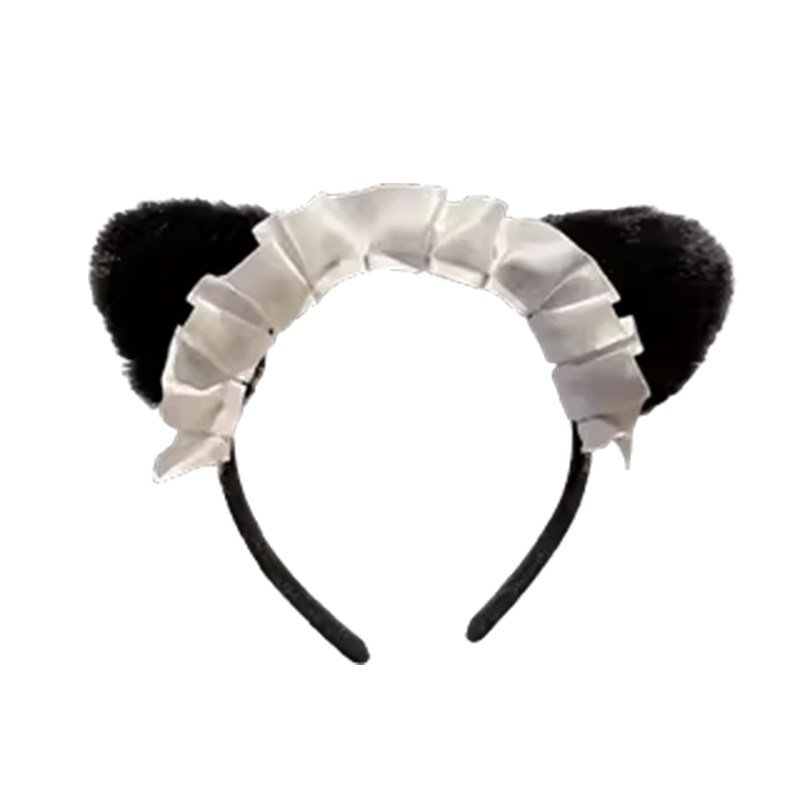 可爱猫耳朵女仆发箍女2025新款蕾丝花边头箍秋冬洗脸压发发卡头饰