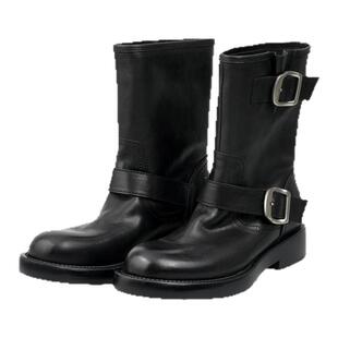 Corinna di Marsala复古皮带扣机车靴2025新款厚底马丁靴短筒靴女