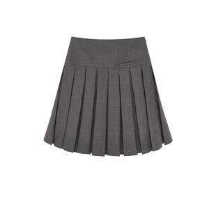 【SHUSHUTONG】蕾虎时尚百搭A字百褶半裙秋冬流行女装裙子