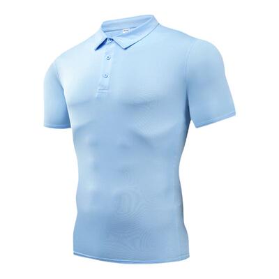 肌肉荣耀运动速干修身POLO短袖男