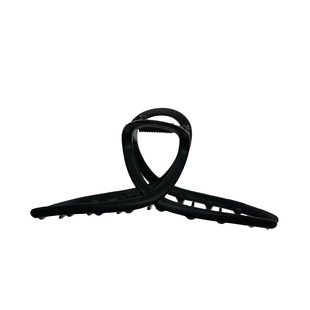 Manggis Black素色简约简单纯色亚光黑色质感鲨鱼夹后脑勺抓夹