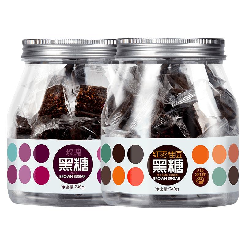 虎标玫瑰红枣桂圆黑糖手工云南