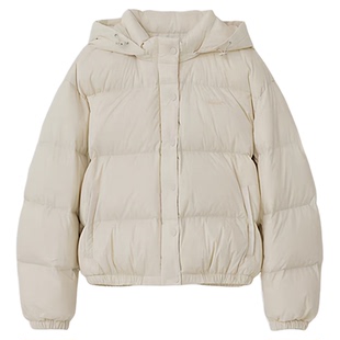 秒发!tannat鹅绒羽绒服25冬新款韩国纯色帽子可拆卸修身短外套女