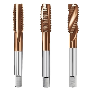 含钴镀钛不锈钢丝攻专用螺旋机用丝锥m3m4m6m8m10m12m16攻丝钻头