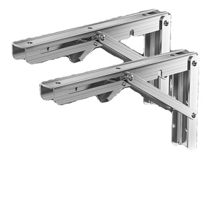 德国不锈钢折叠支撑架墙上置物架活动隔板层板托架承重架三角支架