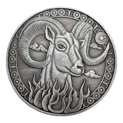 星座镀金太阳神月亮笑脸爱情古银