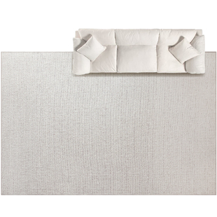 赛波斯白山茶可拆洗双层地毯客厅可机洗简约奶油风轻奢高级感卧室