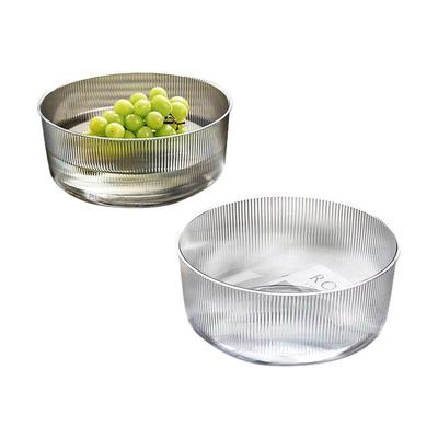 北欧风轻奢条纹沥水果篮