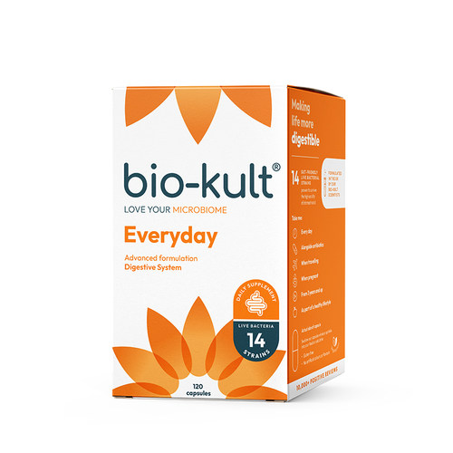 biokult百康百德每日肠道活性益生菌肠胃调理120粒英国原装进口
