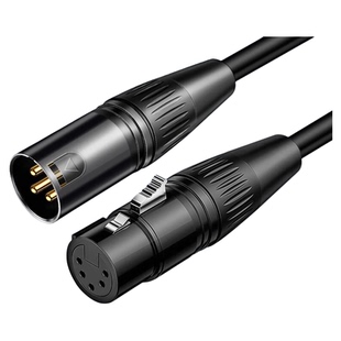 山雀卡侬公转卡侬母灯光信号接口转换线卡侬调音台五芯卡农音频线