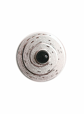 了木星迹非遗花丝纯银黑玛瑙耳环