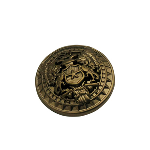 高端质感金属大衣扣英伦风男女西装制服外套纽扣圆形茶金风衣钮扣