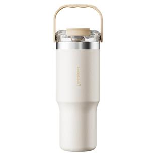 乐扣乐扣保温杯水杯大容量陶瓷覆层内胆拎拎杯新款手提冰霸杯女士