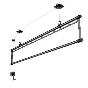 幸福太太小阳台手摇升降晾衣架单杆式晒衣架小阳台小户型双杆晒被
