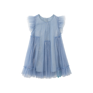 MOMOCO/玛米玛卡2026新款女童连衣裙春夏季儿童亮片可爱公主纱裙