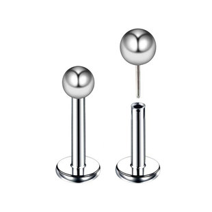 插针F136钛耳钉！钛合金耳屏钉耳垂钉适合养耳洞亲肤不流脓不过敏