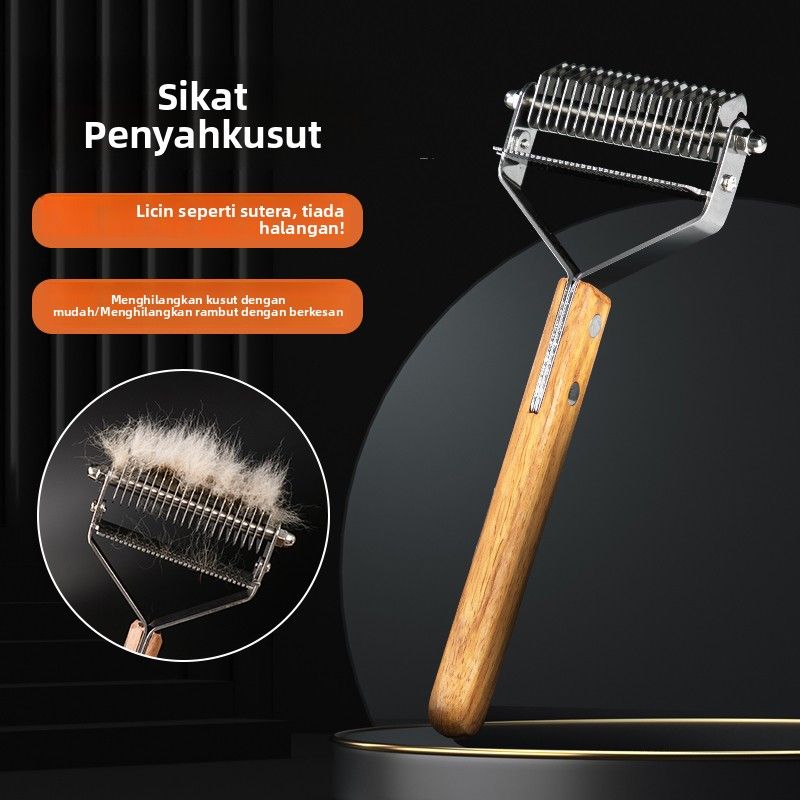 狗毛梳子开结梳长毛猫专用宠物猫咪底绒神器褪毛大型犬金毛清理刷