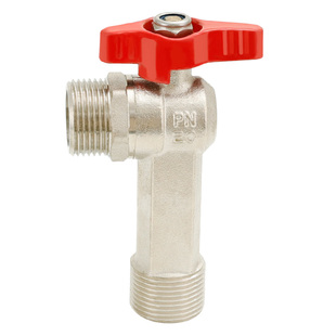 全铜加厚球芯角阀加长三角阀4分6分冷热水大流量球阀热水器一分二