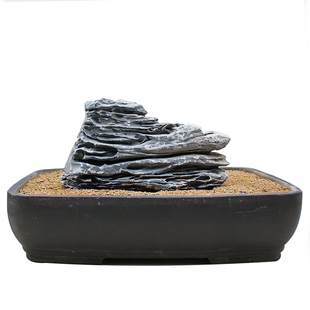 鱼缸造景石头青千层石天然原石大号假山盆景草缸装饰品小摆件套餐