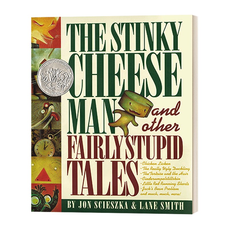 英文原版 The Stinky Cheese Man and Other Fairly Stupid Tales 臭起司小子 凯迪克奖绘本 趣味图画故事书 进口英语原版书籍
