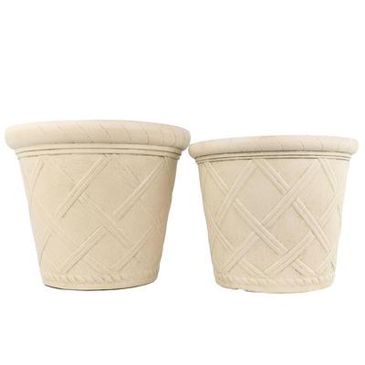 环球仿古罗马花纹树脂矮牵牛塑料