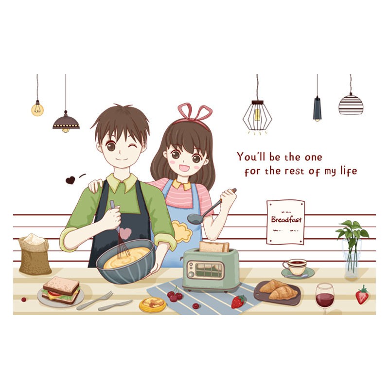 静电厨房防油贴自粘耐高温透明