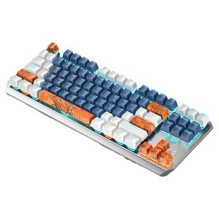 狼蛛F3587电竞游戏机械键盘青轴黑茶红轴笔记本电脑小型便携87键