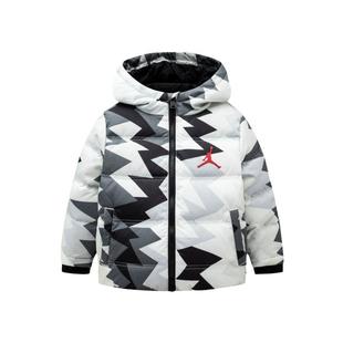 Jordan儿童装男童羽绒服2025冬季新款潮酷棉衣外套冬装JD2342012