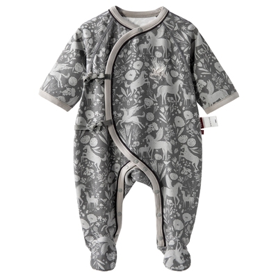 【梅尔卡特】aqpa爱帕宝宝儿童秋冬新品长袖绑带连体衣婴幼儿绑带