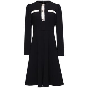 OBEG欧碧倩小香风连衣裙女冬装修身针织羊毛衣裙10444119