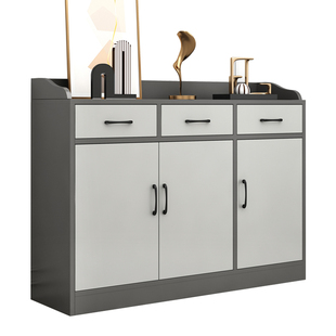 领森雾灰餐边柜橱柜碗柜酒店备餐柜餐厅储物柜商用茶水柜客厅边柜