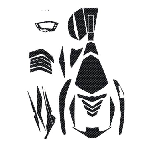YAMAHA雅马哈FORCE155碳纤维车贴纸林海175改装大灯下巴车灯