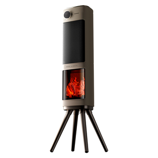 艾美特暖风机取暖器家用节能石墨烯电暖器壁炉烤火炉小太阳K119