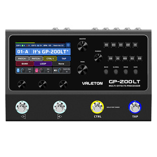 VALETON GP-200LT电吉他综合效果器木吉他贝斯乐句循环鼓机声卡IR