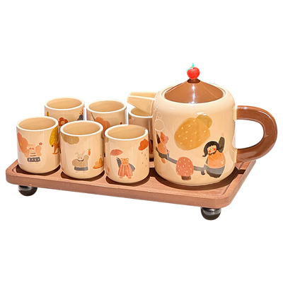 颂家乐可爱茶壶套装送女生