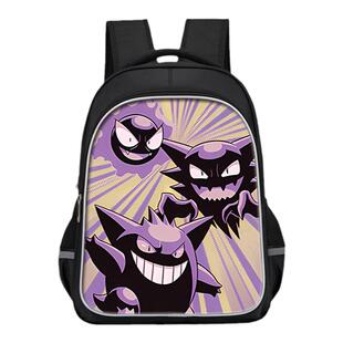 宝可梦卡通日系动漫新款书包大容量小学生初中儿童大学生幼儿园轻便防水减负双肩背包初高中来图定制男女包包