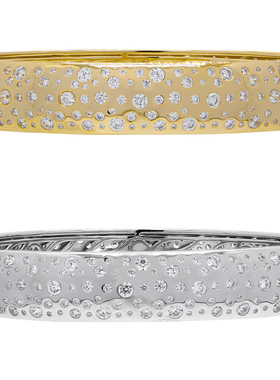 LAMUANA银河气泡意大利风小众设计感S925银手镯手环手链手链叠戴