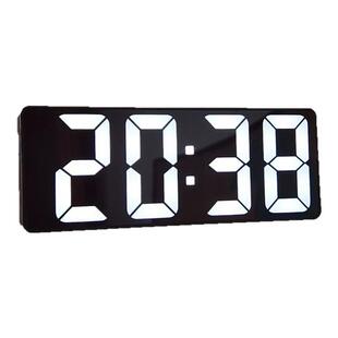 ins静音数字电子钟闹钟夜光镜面学生桌面智能简约多功能时钟台式