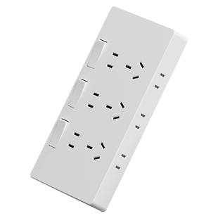 扩展式插座86型带开关墙面插座多功能拓展转换器无线接线板插排