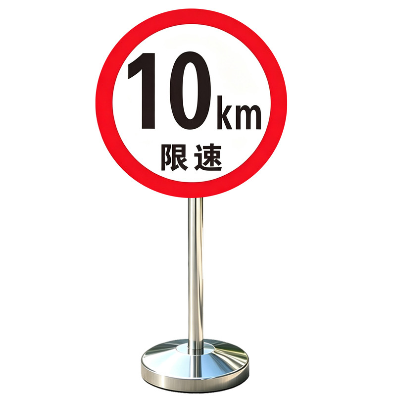 限速10公里标志牌交通标识牌小区