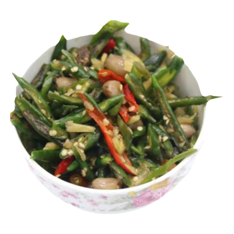 腌辣椒手工自制泡米椒酱花生下饭菜即食袋装辣椒咸菜非剁椒送煎饼