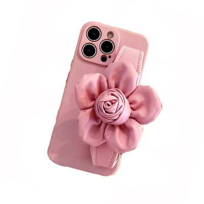 Redmi适用小米17手机壳Note15 14 13C花朵手腕带K80K50K70K60至尊版Ultra 12R红米Turbo4赵露思Civi5Pro粉K40