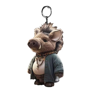 黑神话悟空实体周边猪八戒挂件毛绒玩偶钥匙扣车载小挂件新年礼物