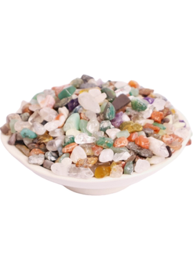 天然七彩宝石碎石颗粒