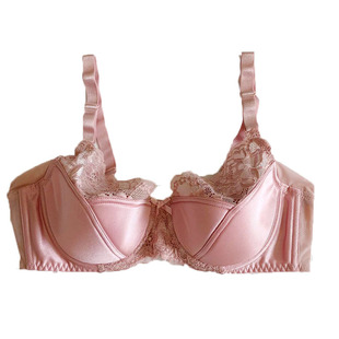 大码文胸薄款性感蕾丝纯色聚拢调整型女士内衣B杯C杯D杯显小胸罩