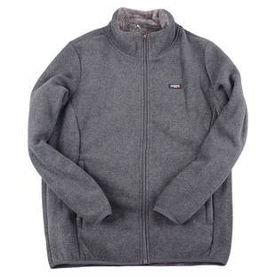 2026冬季抓绒衣外套男款加绒加厚保暖休闲拉链立领修身摇粒绒卫衣