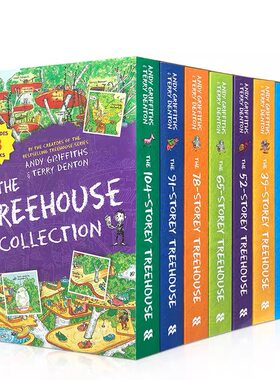 小屁孩树屋疯狂树屋历险记9册 The Storey Treehouse 9-Book Slipcase儿童英语桥梁章节书英文原版进口书
